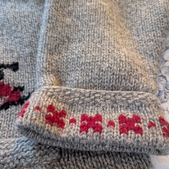 Eddie Bauer Legends lined zip up sweater with skiers xl - Picture 8 of 13